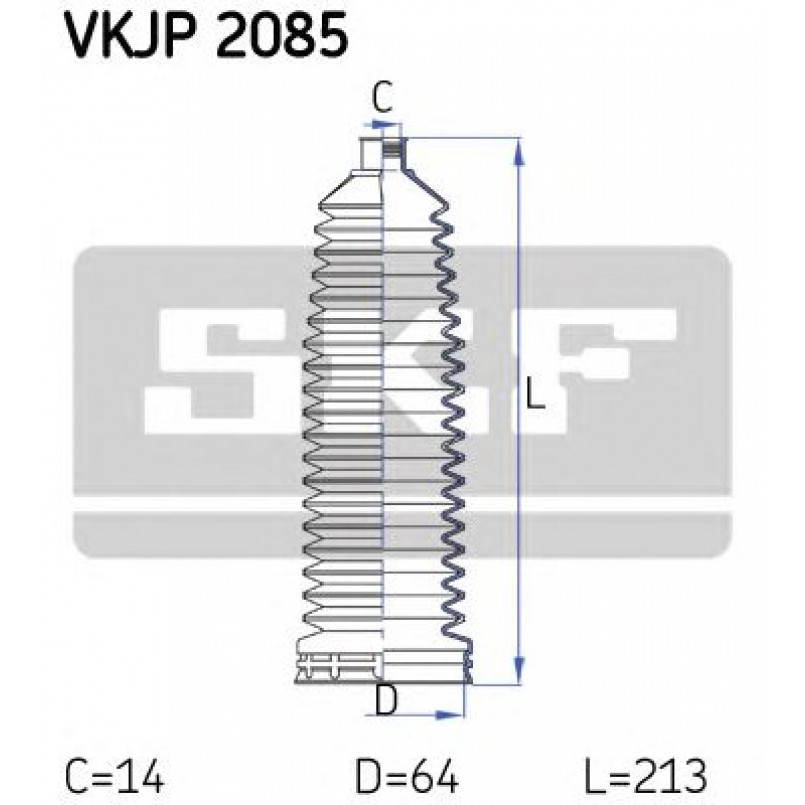 VKJP 2085 SKF - Пильовик привідного валу